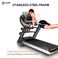 H PRO HM-801 Portable Automatic Treadmill With Power Incline, 6 HP Peak Foldable Motorized Walking &amp; Running Machine For Home Use, 12 Pre-Set Programs, Charcoal/Black