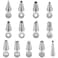 Delicia Decorating Nozzles, Stainless Steel - 13 pcs Set, 3.5 cm and 7 cm