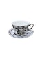 Liying Bone China Tea Cup And Saucer Set Of 150Ml With Gold Handle Design Coffee/Tea Cup Set With Saucer And Spoon For Tea Party#14
