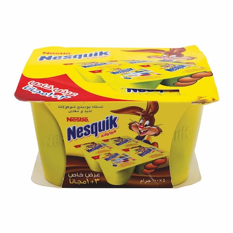 Nesquik Chocolate Pudding - 100 gram - 4 Count
