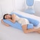 Decdeal - Pregnancy Pillow U Shaped Maternity Pillow with Washable Cotton Cover for Side Sleeping and Back Pain Relief