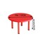 Red Color Round Table For Kids