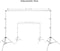 Coopic 2X3m Heavy Metal Steel Photo Video Studio Background Stands Adjustable Photography Video Muslin Backdrop Support With 2 Clamps