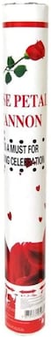 Party Time 1-Piece Red Rose Petals Party Popper - Confetti Cannons with Artificial Rose Petals For Birthday Engagement Proposal Wedding Party Supplies (40cm)