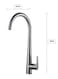 Generic Kitchen Faucet Kitchen Mixer 304 Stainless Steel Kitchen Head, Swiveling Hot And Cold Telescopic Channel Pull-Out Tap
