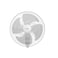 Tornado Wall Fan with Remote Control - 18 Inch - White - EPS-18RW