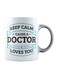muGGyz Queen Neferpetty Printed Ceramic Coffee Mug White