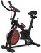Max Strength Indoor Exercise Spinning Bike Cycling Spine Bike Cardio Workout Driven Flywheel Cycling Adjustable Handlebars Seat Resistance Digital Monitor (Random Color)