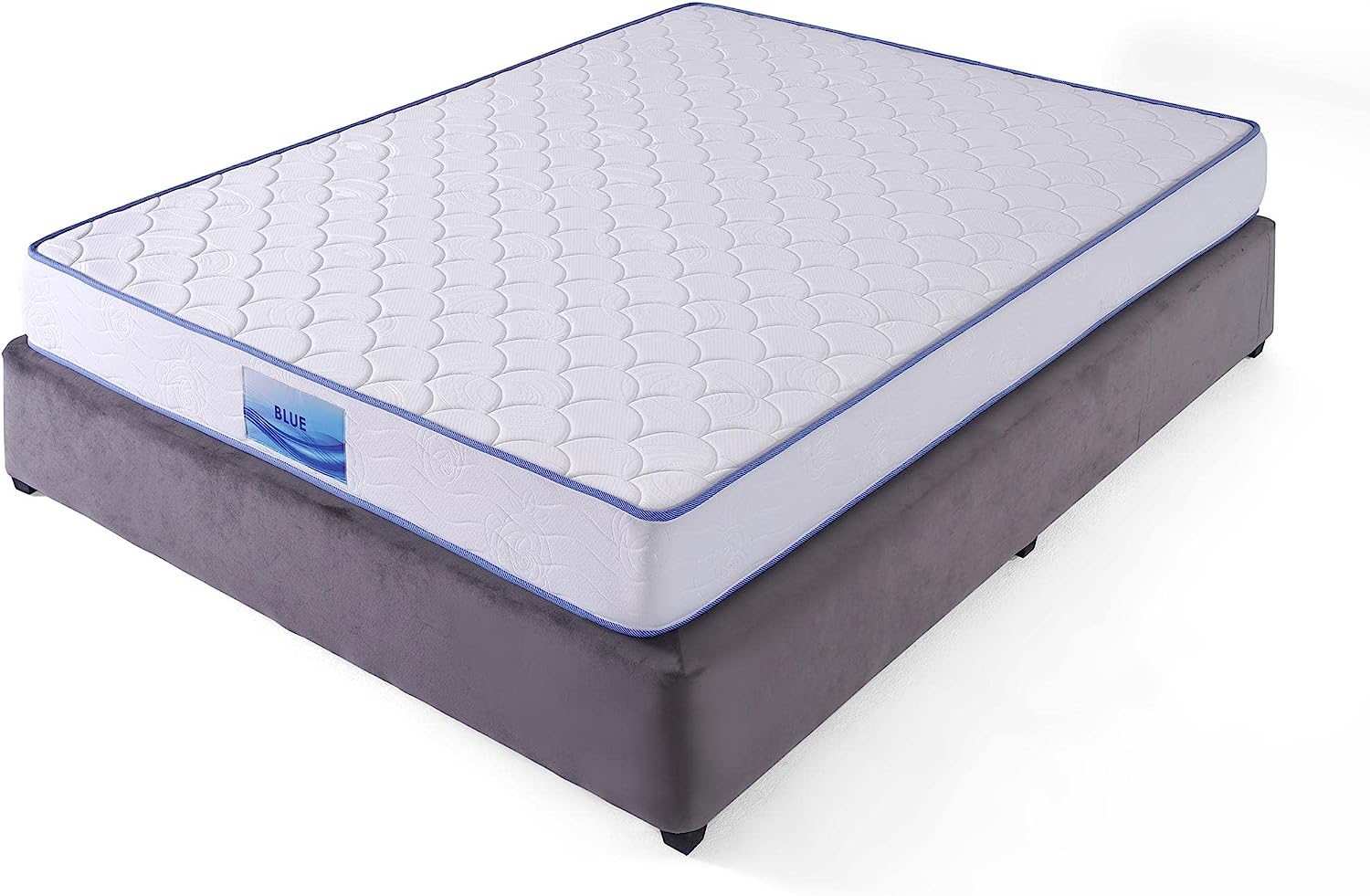 PAN Home Home Furnishings Bait Blue Turnable Bonnel Mattress 160x200 White