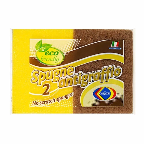 Buy Corazzi Eco Anti-Scratch Sponge - Pack of 2 in Egypt