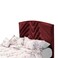In House Oslo Velvet Bed Frame - Queen - 200x150 cm - Burgundy