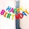 Rainbow Happy Birthday Balloons Banner, 16 Inch Mylar Foil Letters Birthday Sign for Girls Boys Kids &amp; Adults Birthday Decorations and Party Supplies