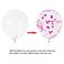 GRAND SHOP 50661 Balloon Bouquet Pre-Filled with Confetti 10 Inches for Bachelorette Parties Weddings Baby Showers and Birthday Decorations (Pack of 35)