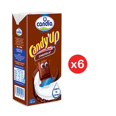 Candia Candy Up Lait Uht Chocolate 125ML X6
