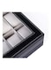 Generic Watch Box 12 Slot PU Leather Top Glass Display Watch Storage Jewllery Case Organizer