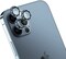 Moxedo Camera Lens Protector, 9H Tempered Glass, Aluminum Alloy Individual Ring Camera Cover Screen Protector Compatible for iPhone 12 Pro 6.7 inch (PACIFIC BLUE)