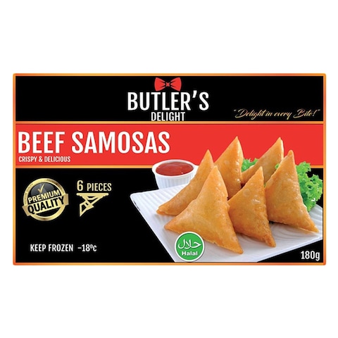 Butler&#39;s Delight Crispy And Delicious Beef Samosa 180g
