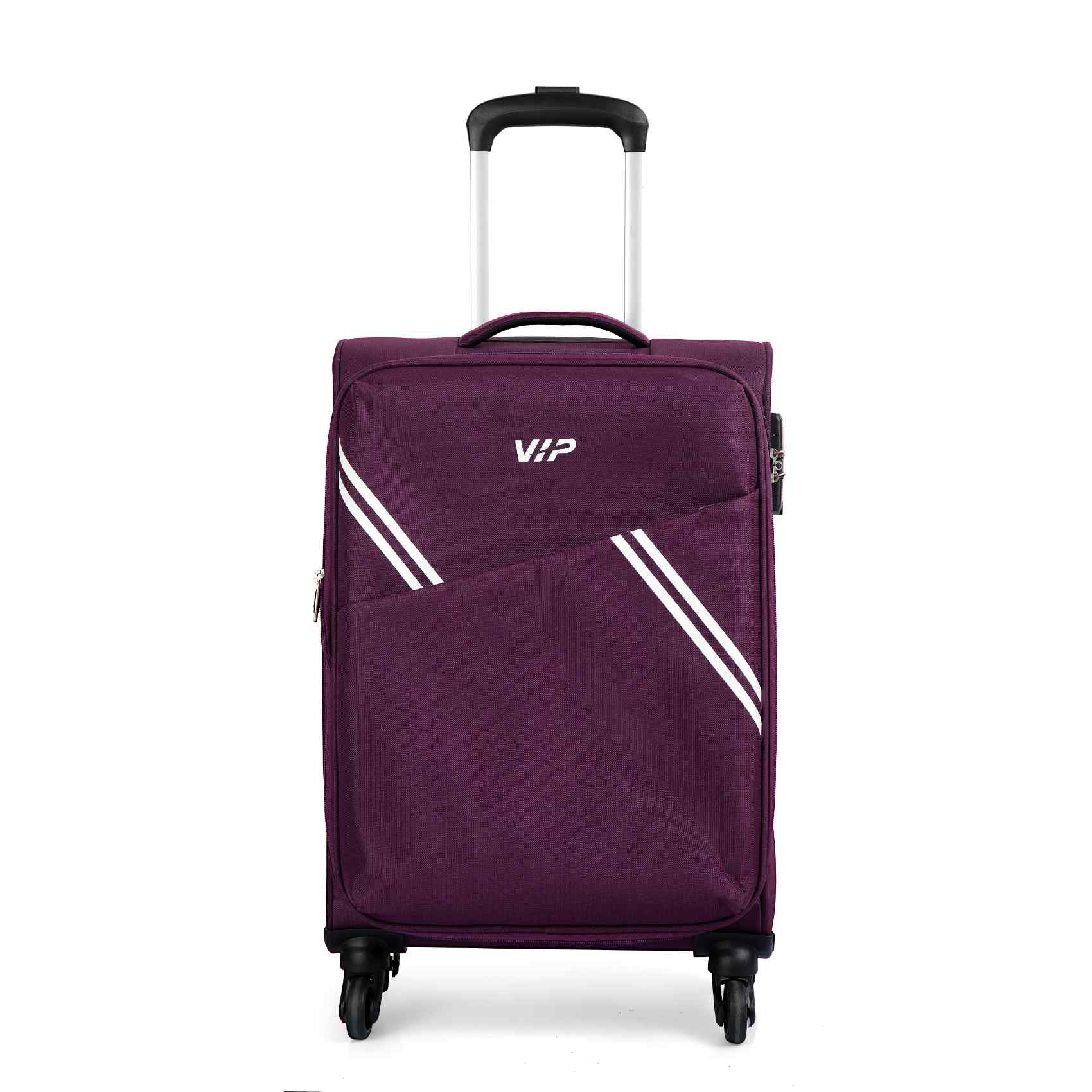 Vip Spring Strolley Buy VIP Verona Strolley 4 Wheel Cabin Trolley 58cm Purple Online ...