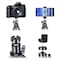 Phone Tripod, Flexible Cell Phone Tripod Adjustable Camera Stand Holder with Wireless Remote and Universal Clip 360&deg; Rotating Mini Tripod Stand for iPhone, Samsung Android Phone, Sports Camera GoPro