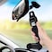 Rearview Mirror Mount Mobile Holder, NEW Car Multi-function Phone Holder Stand 360&deg; Rotation Black 1 PC - CJ-201