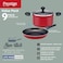 Prestige  9-Piece Non-Stick Cookware Set   Pots and Pans Set for Kitchen   Non-Stick Aluminium   PR22430 - RED