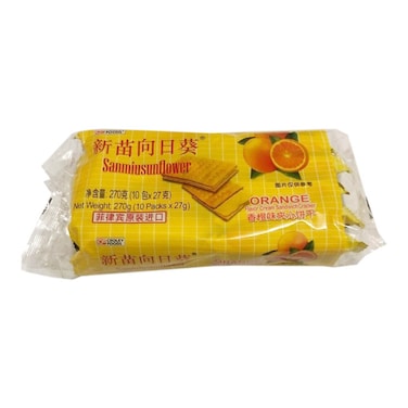 كريلي فودز مقرمشات عباد الشمس بنكهة البرتقال 27 غرام × 10