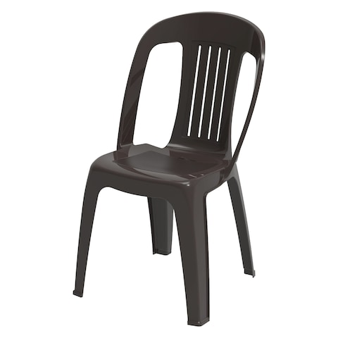 Buy Cosmoplast Contessa Outdoor Garden Chair IFOFXX004DW Dark Brown 54x46x85cm in UAE