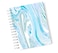 Loud Universe Hardcover Notebook Liquid Marble Liquid Marble Blue Spiral Notebook with Premium High Quality Paper A5 Size