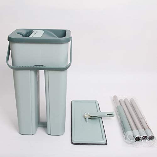 Buy Floor Mop And Bucket set, Avoid Hand Washing - Microfiber Flat ...