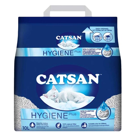 Buy Catsan Hygiene Plus Cat Litter 10L in Kuwait