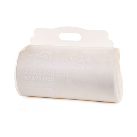 Mintra Microfiber Blanket, 220x240 cm - Cream