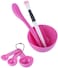 Generic DIY Facial Mask Mixing Bowl Set With Silicone Face Mask Bowl Applicator Spatula Brush Set Pink
