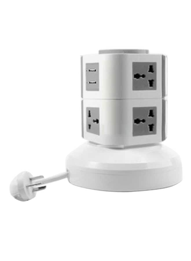 Buy Generic 2-Layer Multi Plug Tower With USB Port White 5-Way Online ...
