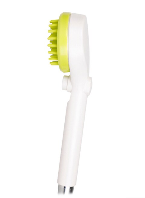 Generic Combing Shower Sprayer Brush White/Green 24.80 X 5.50Cm