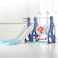 XIANGYU 3 in 1 Outdoor Play Structure Jumbo Slide with Swing And Basket Ball Game for Kids