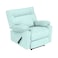 In House Velvet Rocking Recliner Chair - Light Turquoise - NZ10