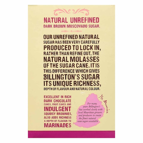 Billingtons Dark Muscovado Cane Sugar 500g