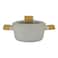 Avci Home Maker Swiss Crystal Non-Stick Casserole with Knob Beige 18cm