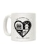 muGGyz Come Play With Me Printed Ceramic Coffee Mug Pink/White