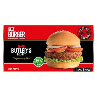 Butler&#39;s Delight Beef Burger 400G