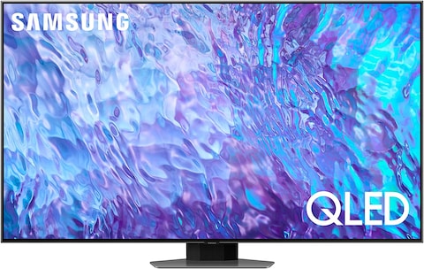 Samsung Q80C, 55 Inch, QLED, Smart TV, QA55Q80CAUXZN, Carbon Silver (2023, Neural Quantum Processor 4K, Smart Hub, Quantum HDR+)