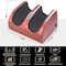 Generic Foot Massager With Heat, Foot Massage Machine Shiatsu, Foot Massage Foot Sole, Electric Foot Massager With Heat, Deep Kneading Shiatsu Foot Massager Machine (Red Wine)