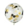 Black and Gold Confetti Balloon Pack of 5