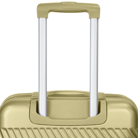Senator Hard Case Large Suitcase Luggage Trolley For Unisex ABS Lightweight Travel Bag with 4 Spinner Wheels KH1065 Tea Green
