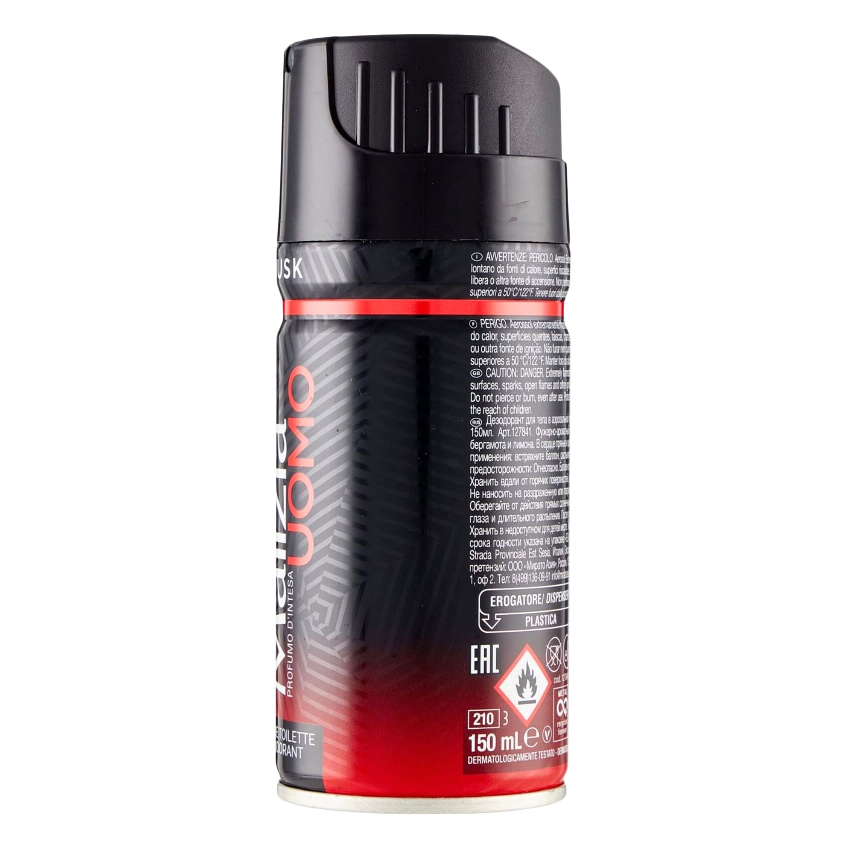 Malizia Eau Deodorant Uomo Musk For Men 150 Ml product thumbnail 4