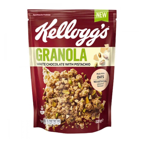 Kellogg&#39;s Granola White Chocolate with Pistachio - 320 gram