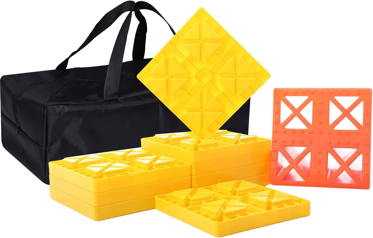 Buy Homeon Wheels RV Leveling Blocks, One Top Tire Wheel Chock And 9 ...