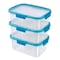 Curver Smart Fresh Storage Box - 3 Pieces - Clear