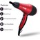 Geepas 2000 Watt Hair Dryer with 2 Speed Control Red