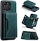 Excuse Premium Case For iPhone 14 Pro Max, Leather Phone Case Back Cover Magnetic Detachable Trifold Wallet Card Holder For iPhone 14 Pro - Green